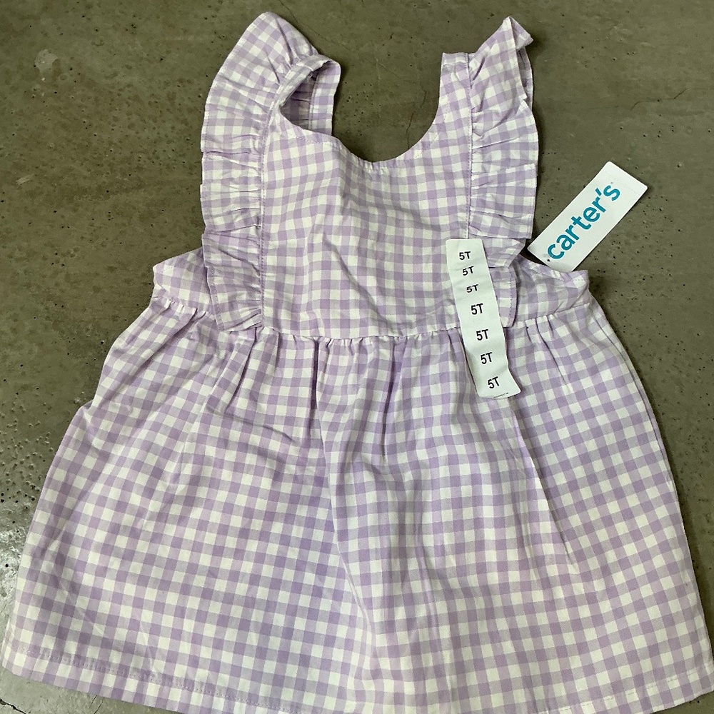Carters Gingham Check Tank Top